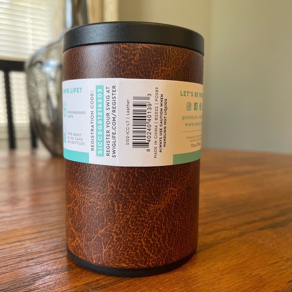 Swig Leather Can/Bottle Tumbler - Picture 2 of 2